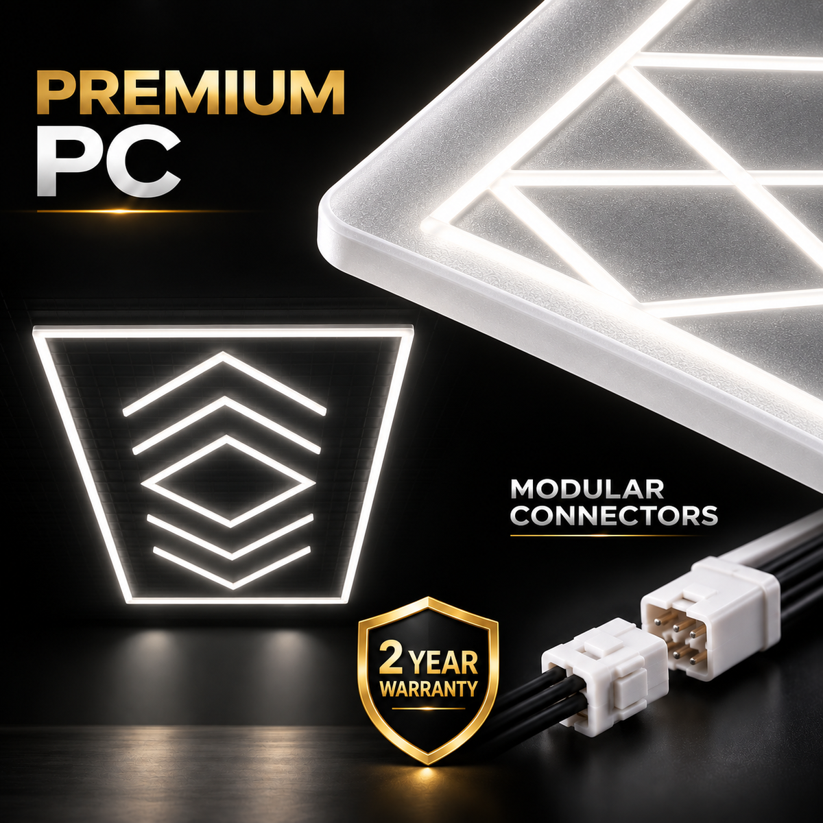 مصباح سقف LED طراز HLT-6-PC – آرو (Arrow) – أبيض