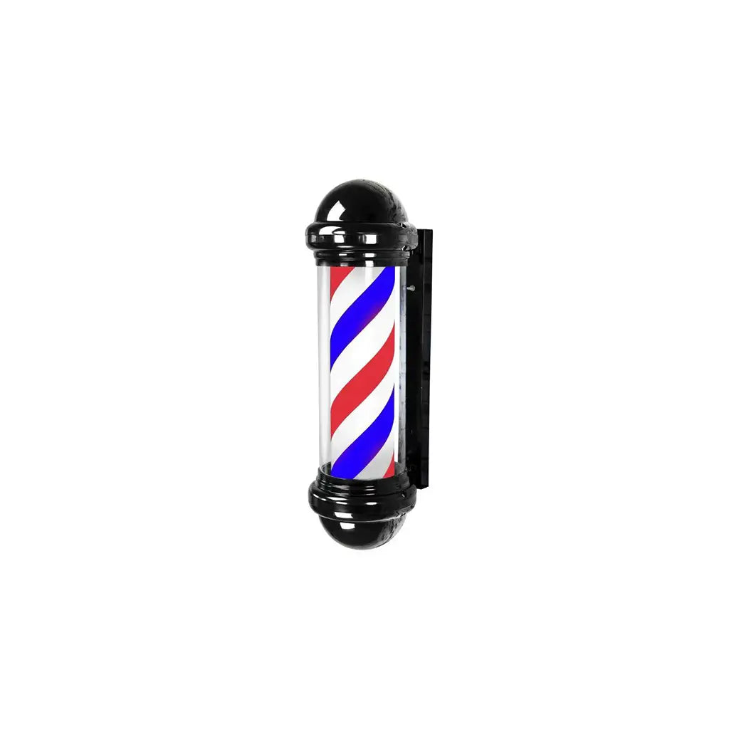 DITA Barber Pole Zwart BP-04 98,5 cm | Klassiek draaiend LED-barbershopbord