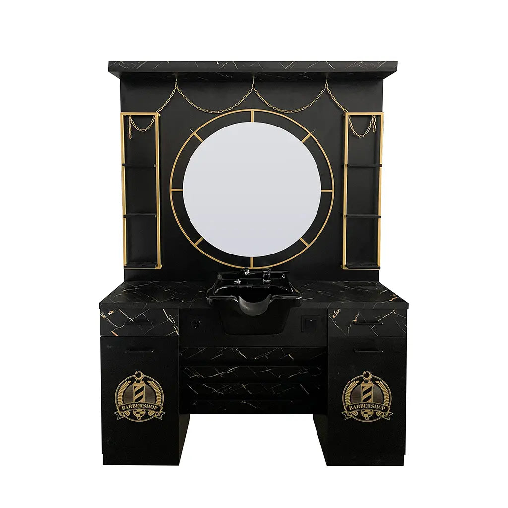 Make-upspiegel | MS-11-B | Zwart & Goud