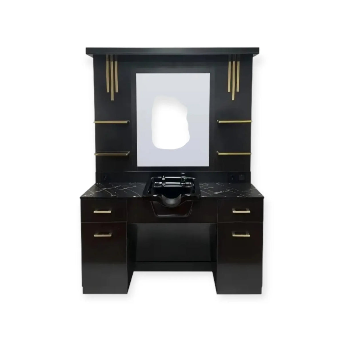 Spiegelstation | MS-30-B | Zwart & Goud