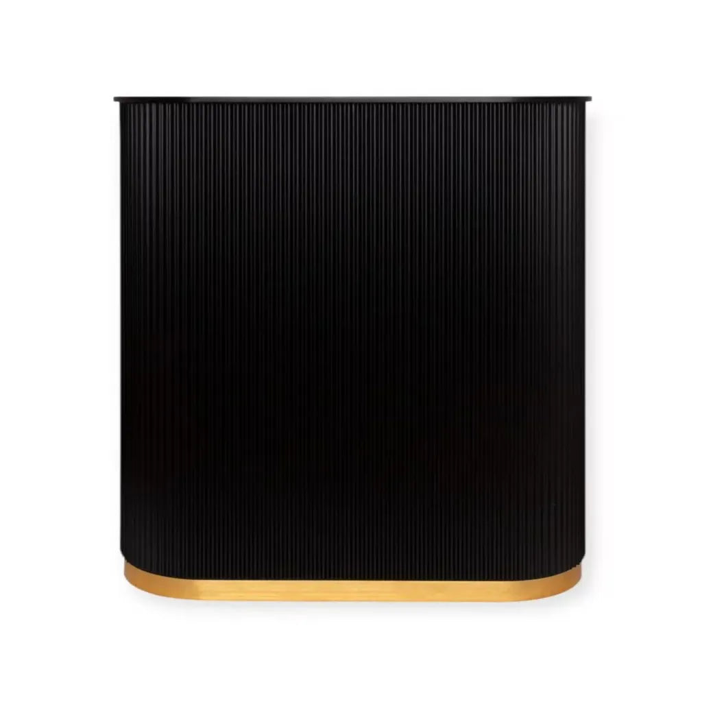 Receptiebalie | RD-01-BL | Zwart 120 cm