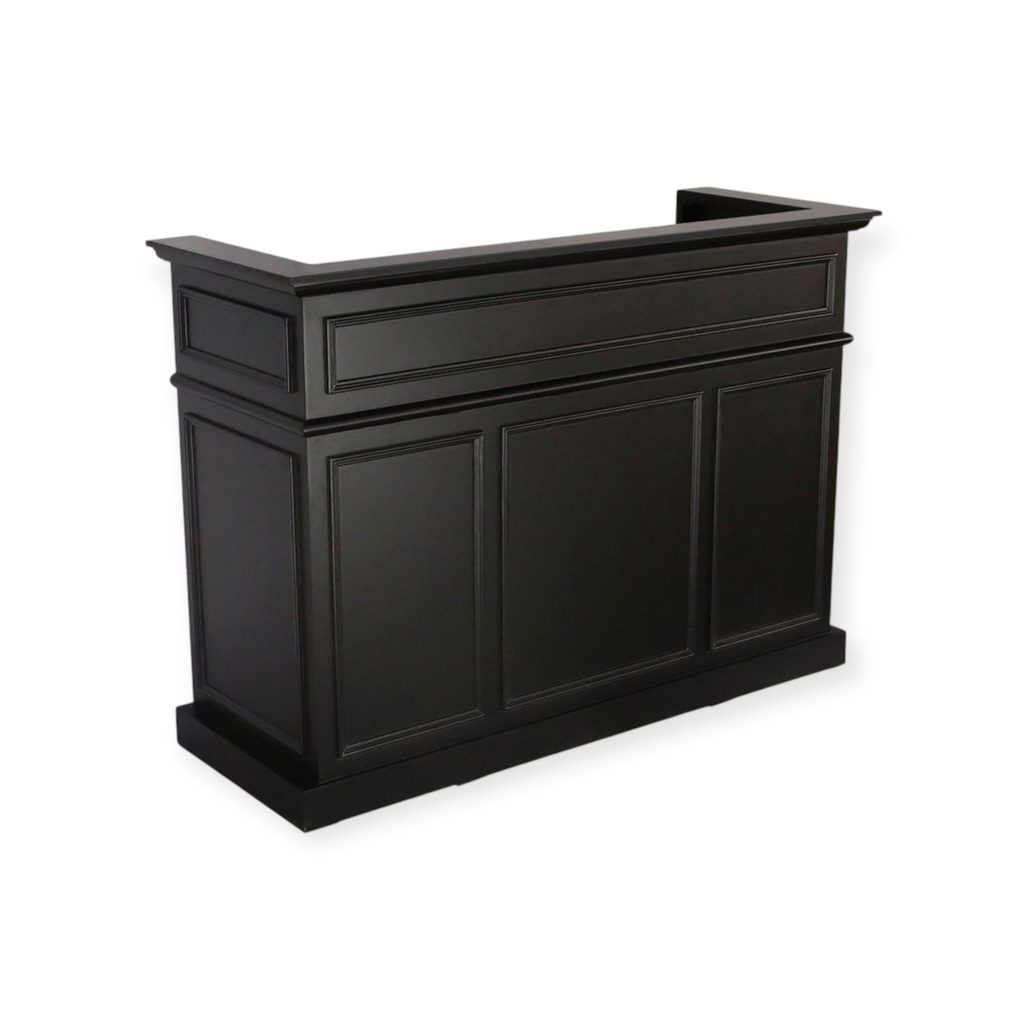 Receptiebalie | RD-03 | Zwart 140 cm