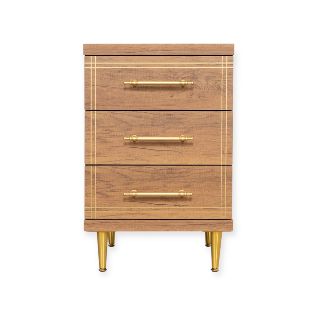 Cabinet ST-19 Baroque | 3-Drawer Storage Unit with Elegant Baroque Design