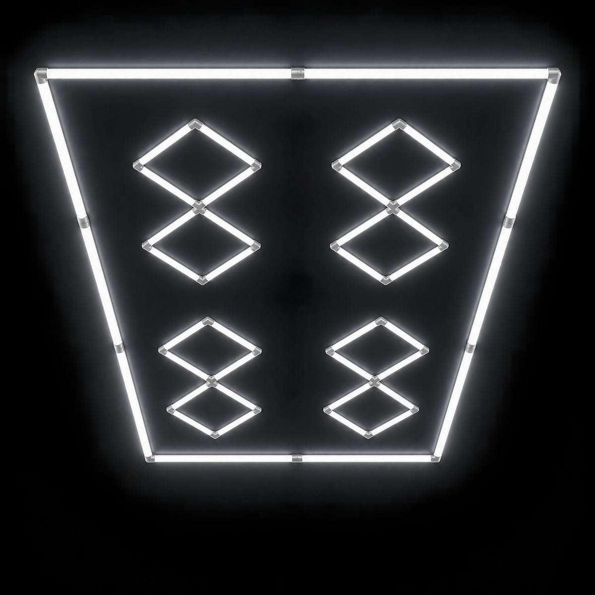 إضاءة سقف LED طراز HLT-12-PC – زجاج مزدوج – أبيض