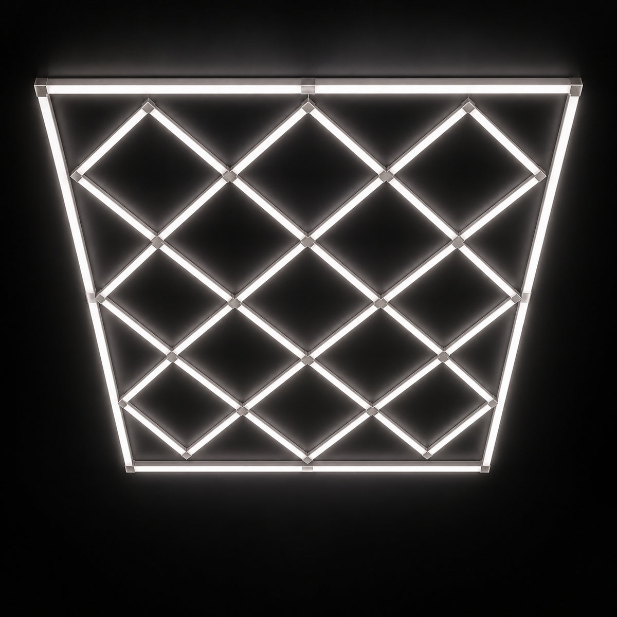 إضاءة سقف LED طراز HLT-13-PC – شبكة مربعات – أبيض