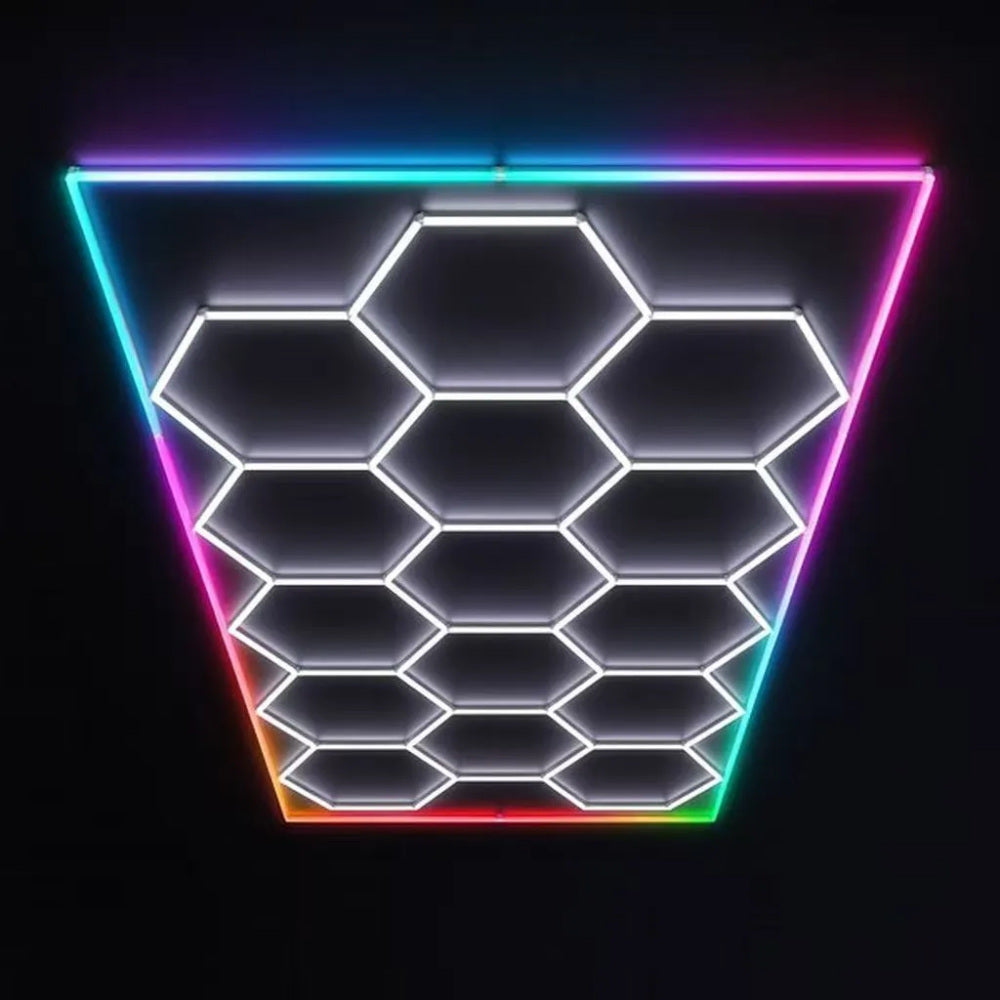 إضاءة سقف LED سداسية الشكل HLT-14-PC – RGB