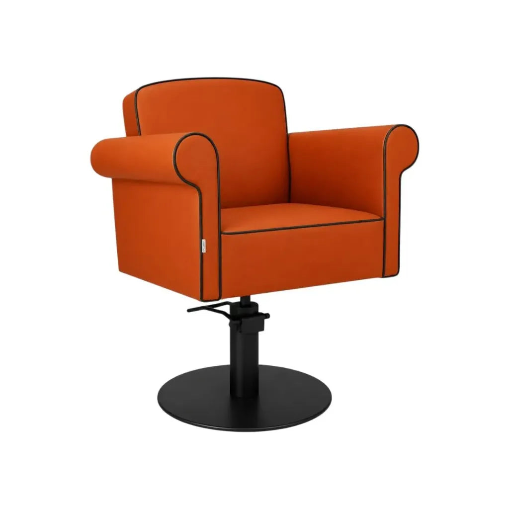 Salon Chair CZ-002OG-C5 | Black Frame | Orange