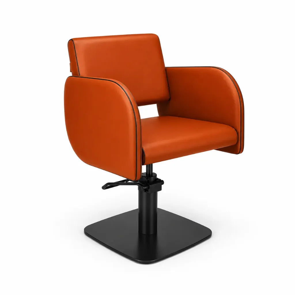 Salon Chair FR-88053-C5 | Black Frame | Orange (031)