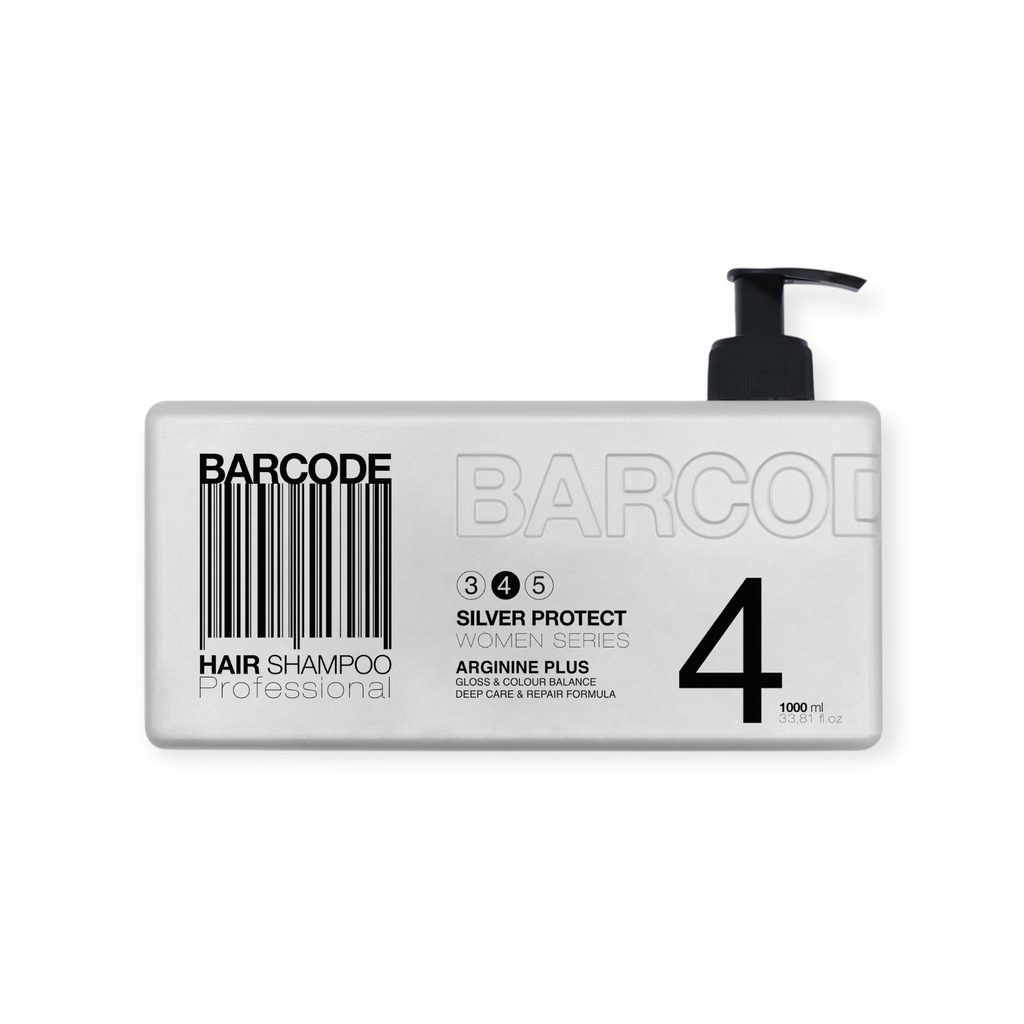 Barcode Hair Shampoo | Silver | 1000 ml