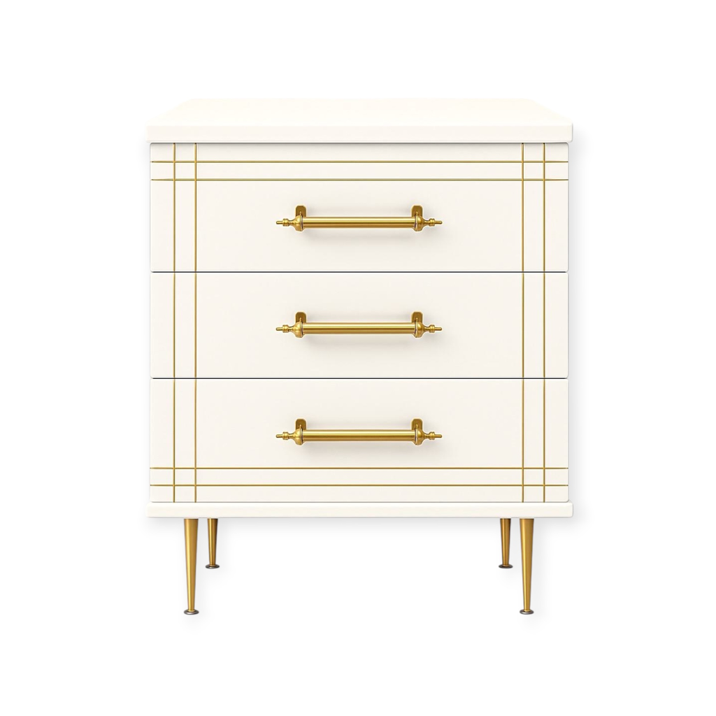 Cabinet K3 White TR | 3-Drawer Storage Unit with Crisp White Finish