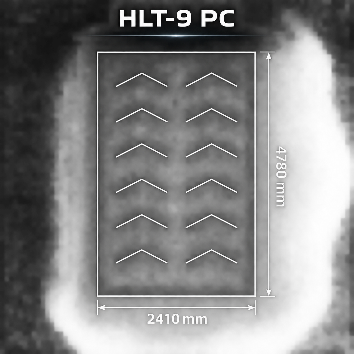 Plafonnier LED HLT-9-PC – Double Arrow – Blanc