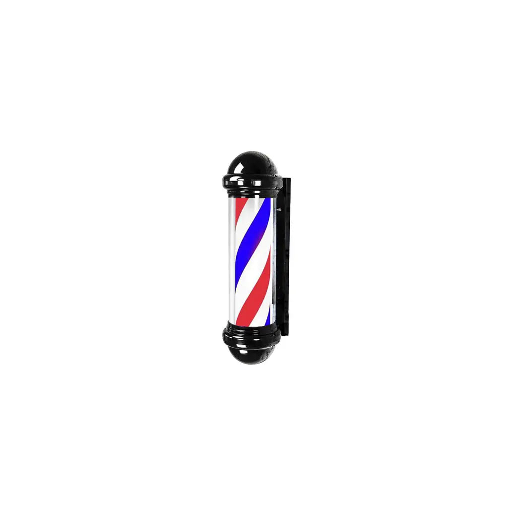 DITA Barber Pole Black BP-05 – 128,5 cm | Klassiek draaiend barbershopbord met LED-verlichting