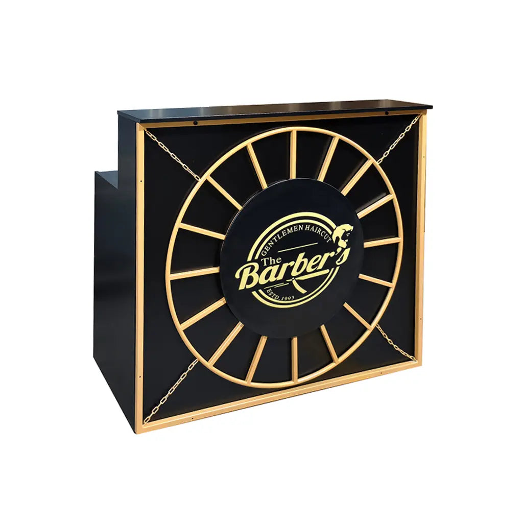Receptiebalie | RD-09 | Zwart & Goud 120 cm