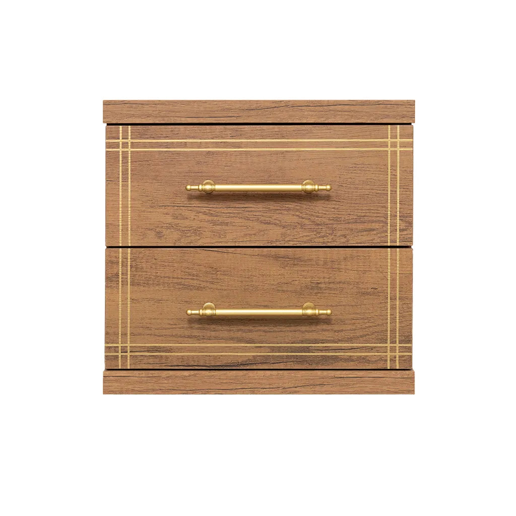 ST-20 Baroque Cabinet | 2-Drawer Storage Unit with Gold Accents
