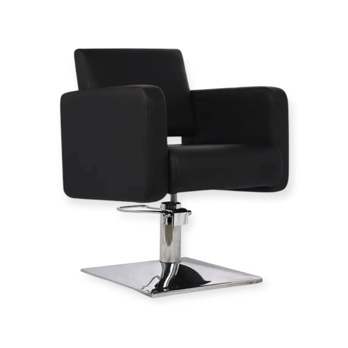 Salon Chair FR-88006-D1 | Silver Frame | Darwin Black (004)