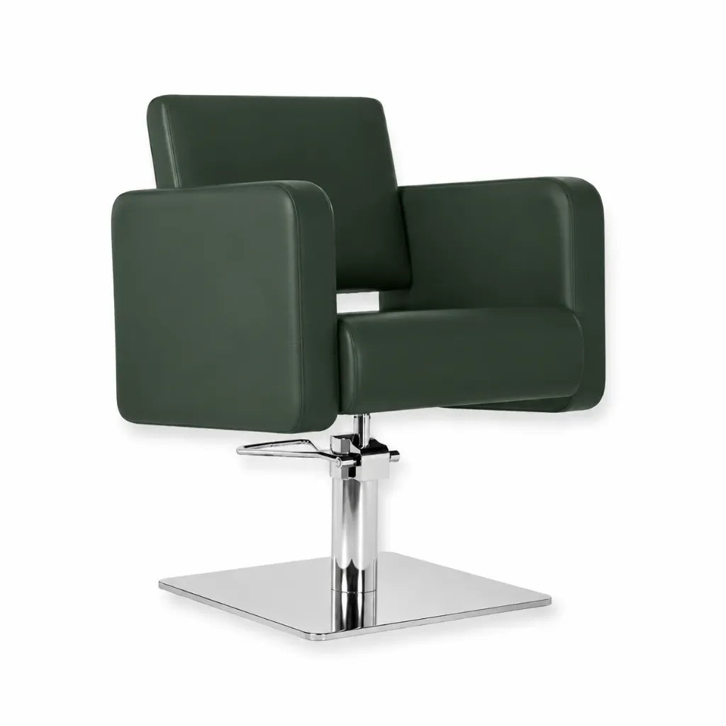 Salon Chair FR-88006-C1 | Silver Frame | Darwin Green (026)