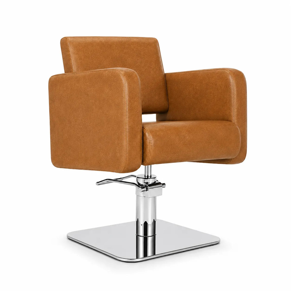 Salon Chair FR-88006-C1 | Silver Frame | Tan (035)