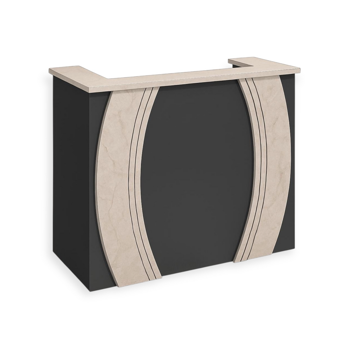 Reception Desk | RD-HB724 | Black-Bendir TR